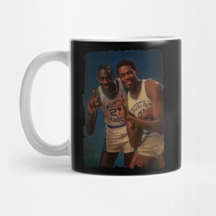 Sam Perkins and Michael Jordan in North Carolina Vintage Mug